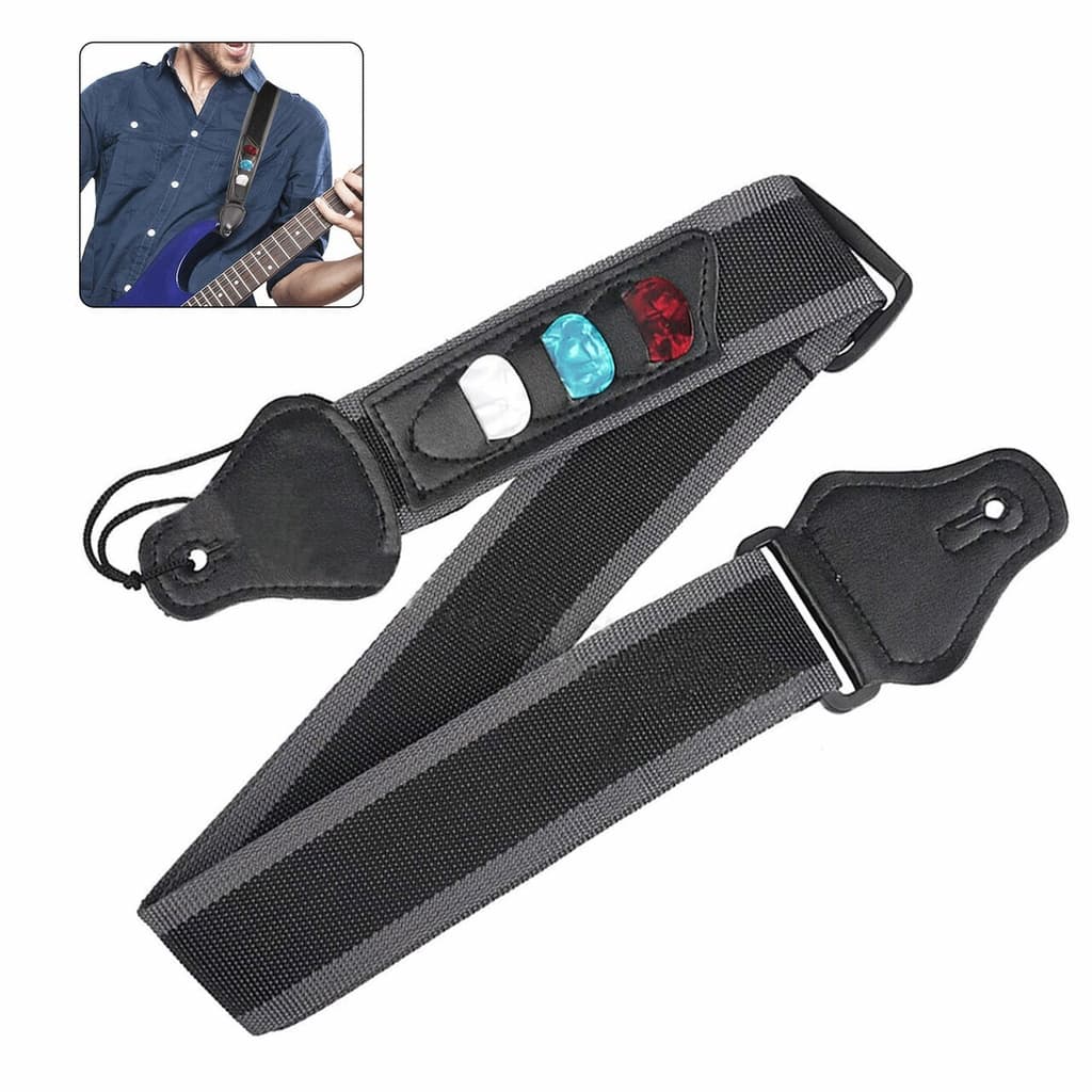 Correia porta palhetas para violão/guitarra