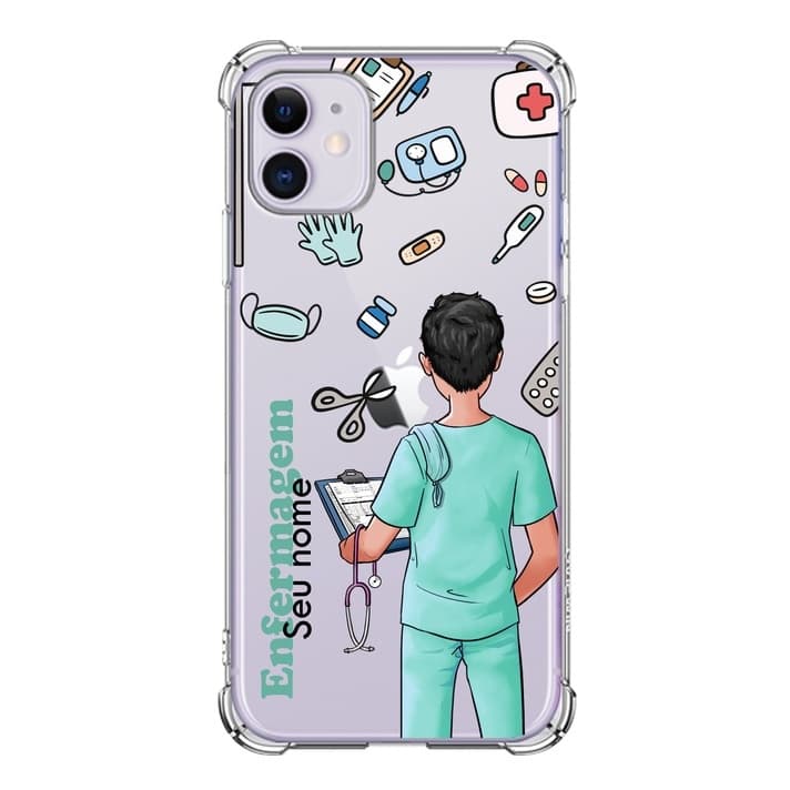 Capa Capinha de Celular Personalizada Enfermagem - Enfermeiro