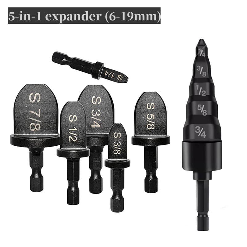 Alargador de tubo de cobre de 6-22mm de tamanho 5 em 1 Ferramenta de reparo do ar condicionado