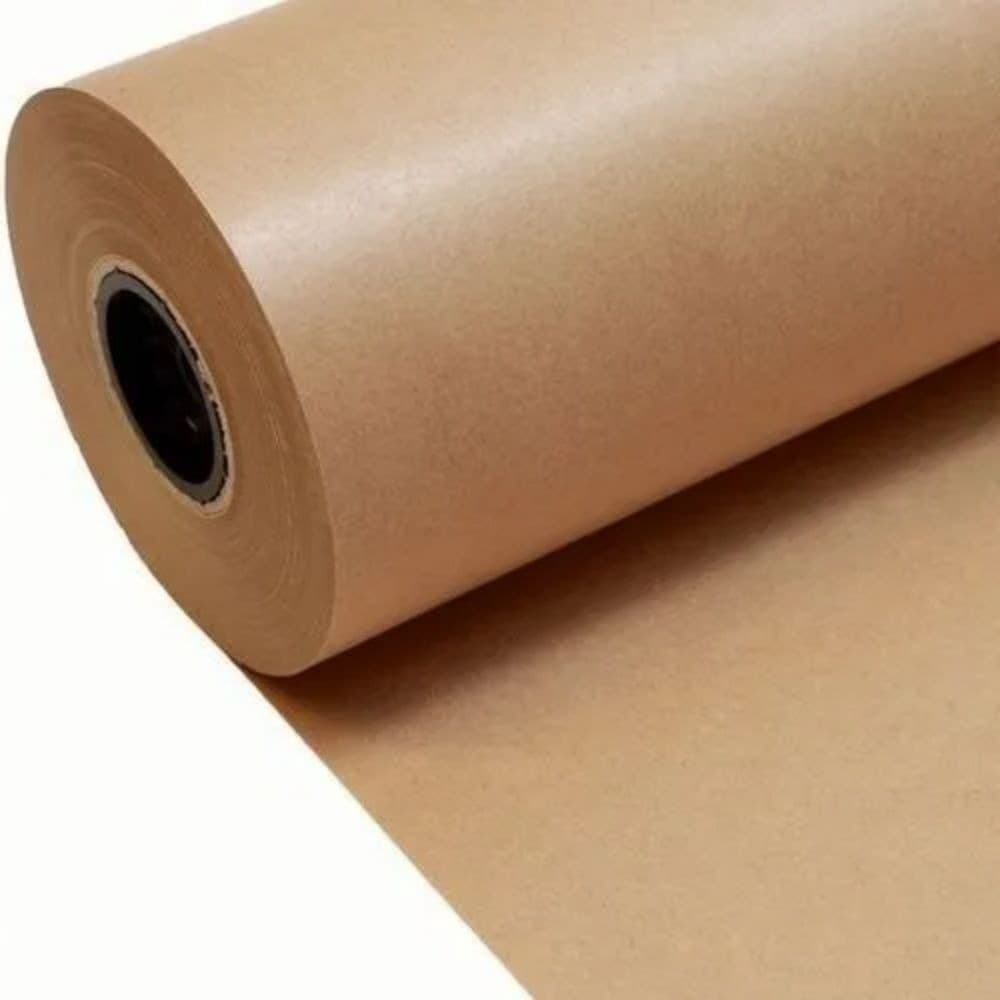 Papel kraft monolucido papel pardo bobina virgem 80G kraft embalagem