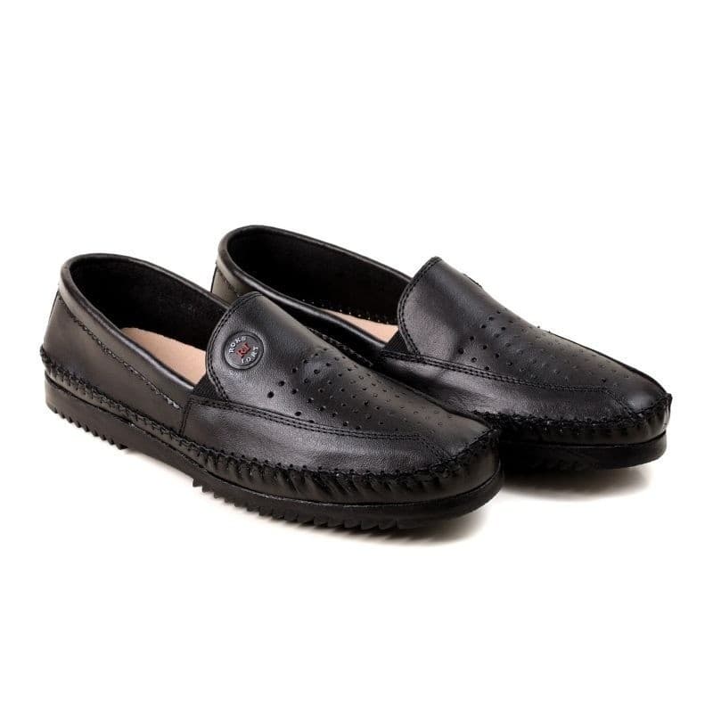 Mocassim Sapatilha Masculino em Couro Legitimo Confortável