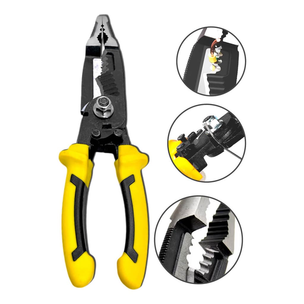 Alicate Universal Força Dupla Ergonômico Multifuncional