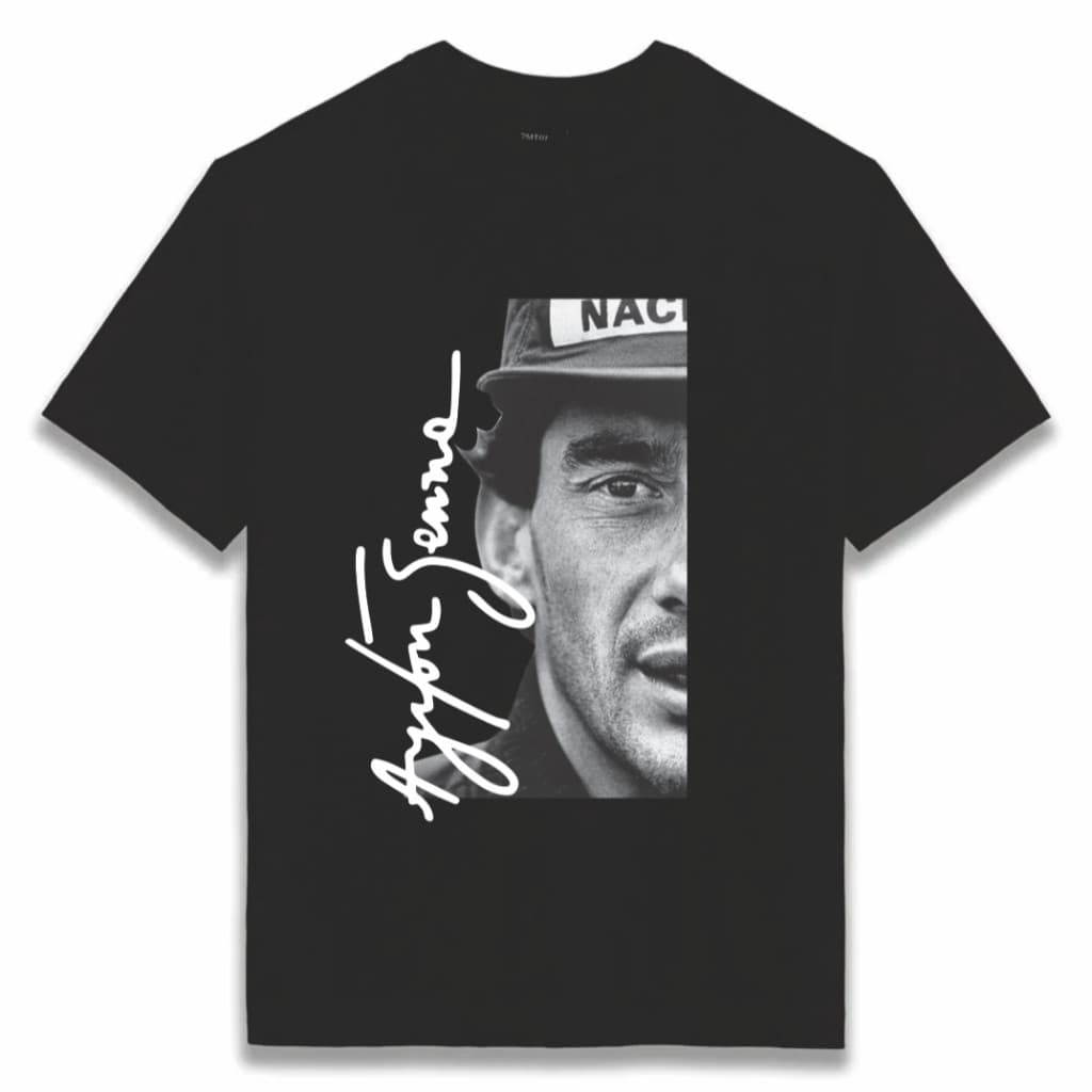 Camiseta Ayrton Senna blusa Camisa Streetwear 100% Algodão