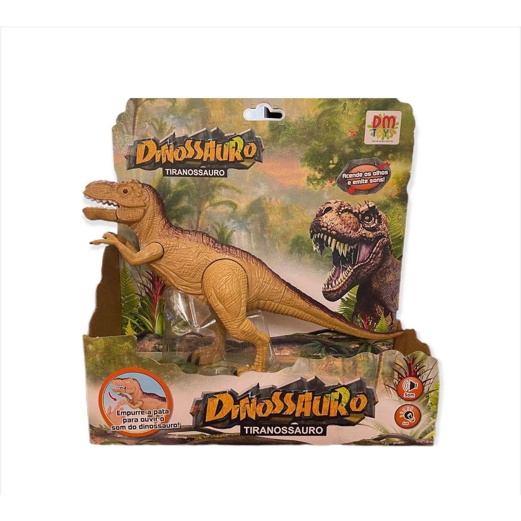 Tiranossauro Rex Boneco Feras Selvagens Som Luz Dinossauro