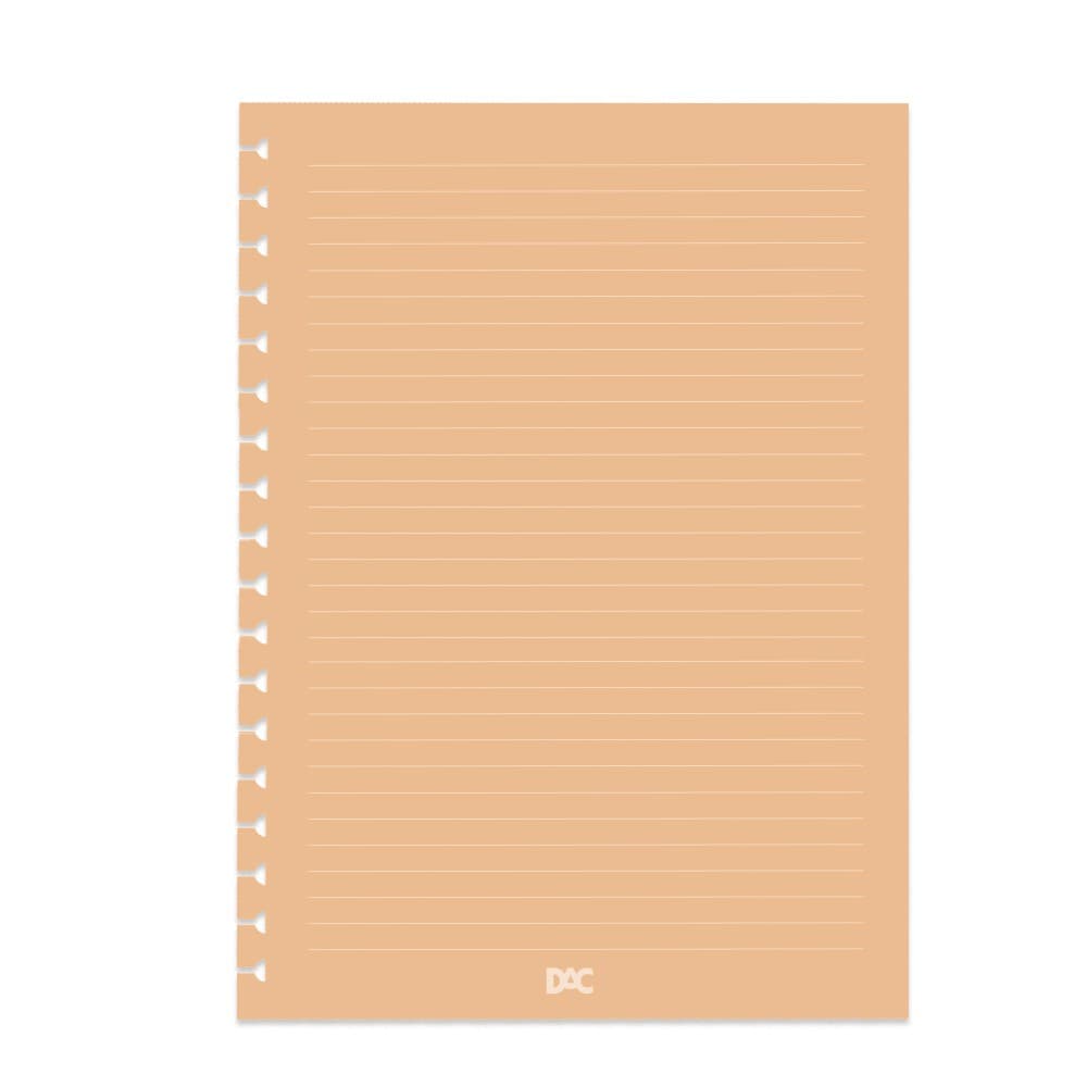 REFIL DE FOLHAS PARA CADERNO SMART COLEGIAL LARANJA - DAC