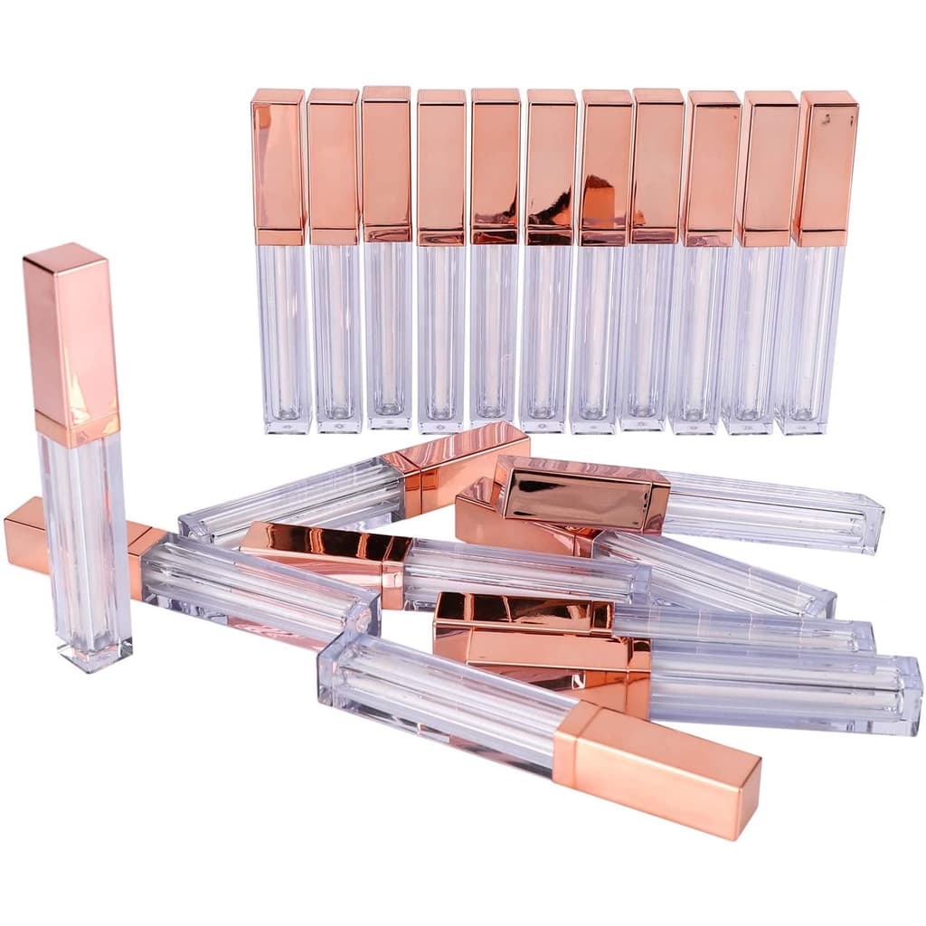 Novos Tubos De 5Ml De Brilho Labial Frascos Vazios Recarregáveis De Maquiagem Acessórios De Viagem
