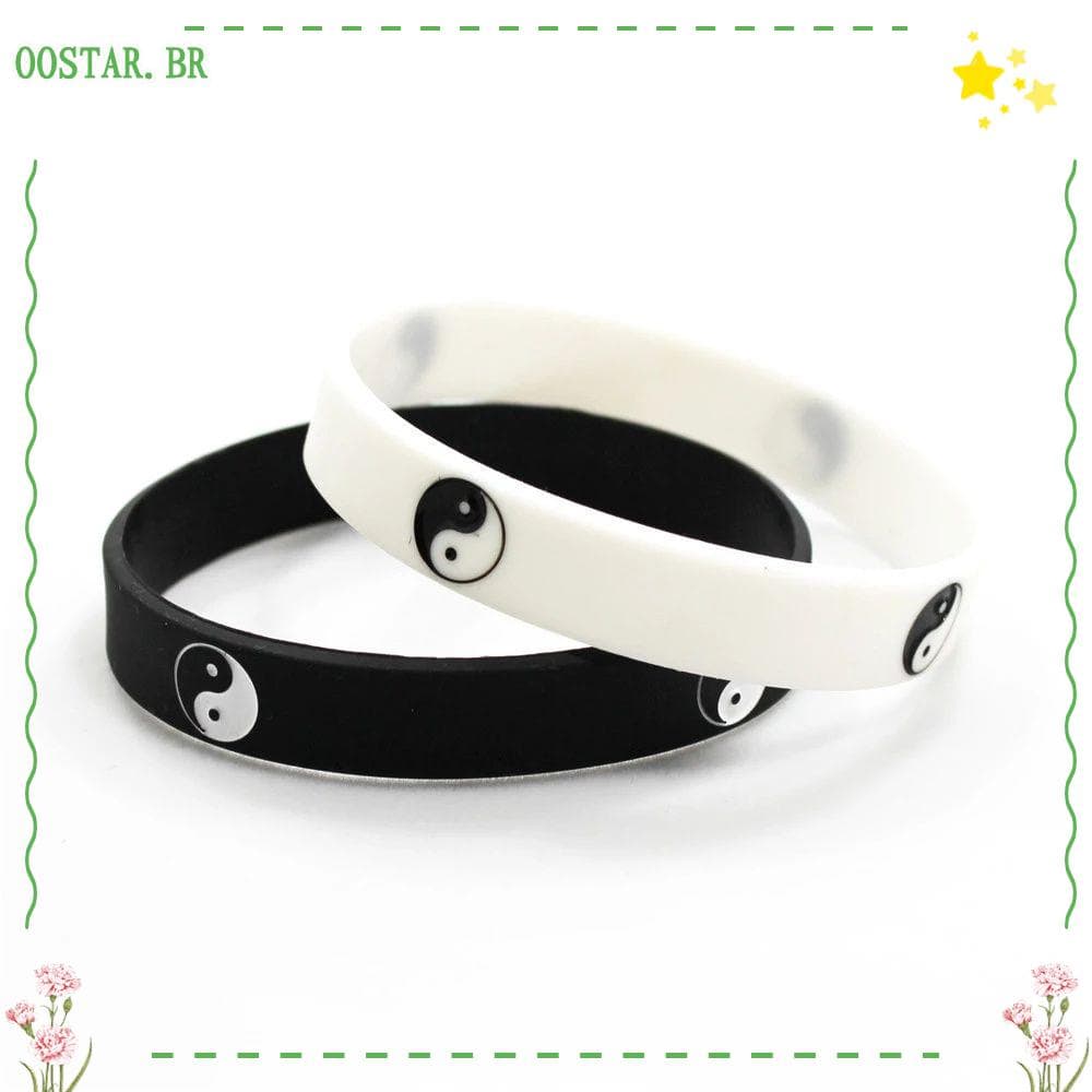 Pulseiras De Silicone OOSTAR Tai Chi Moda Yin Yang Charme De Rua Dança