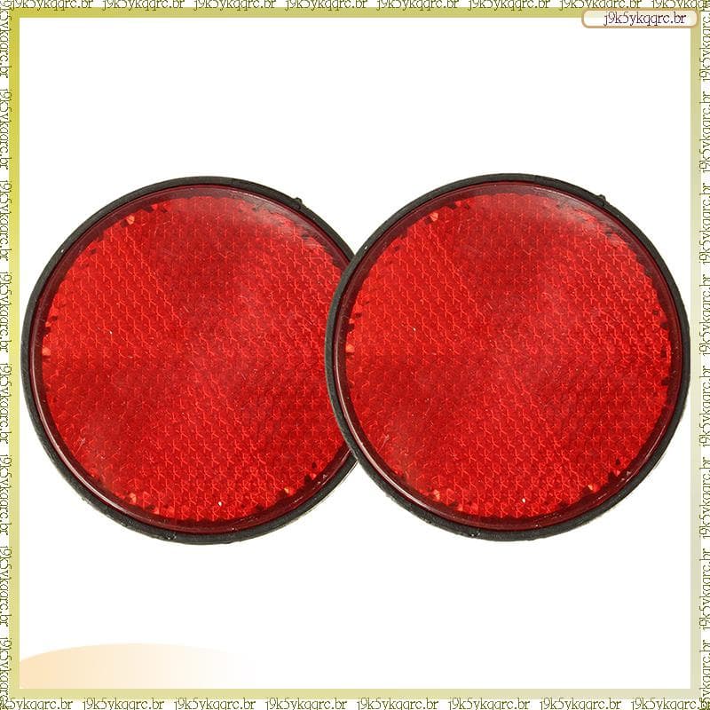 J9k5ykqqqrc.br # 2pcs Refletor Vermelho Redondo Universal Para Motocicleta ATV 5.6 * 0.8cm