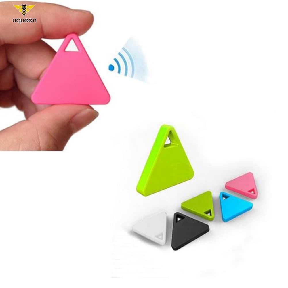 UQ Opcional GPS Colorido Mini Tag Rastreador Inteligente Bluetooth Localizador De Chave De Carteira Alarme Triângulo
