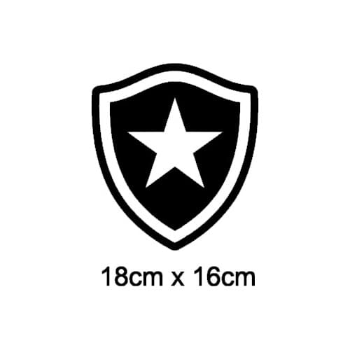 Adesivo Escudo Botafogo Para Carro 18x16