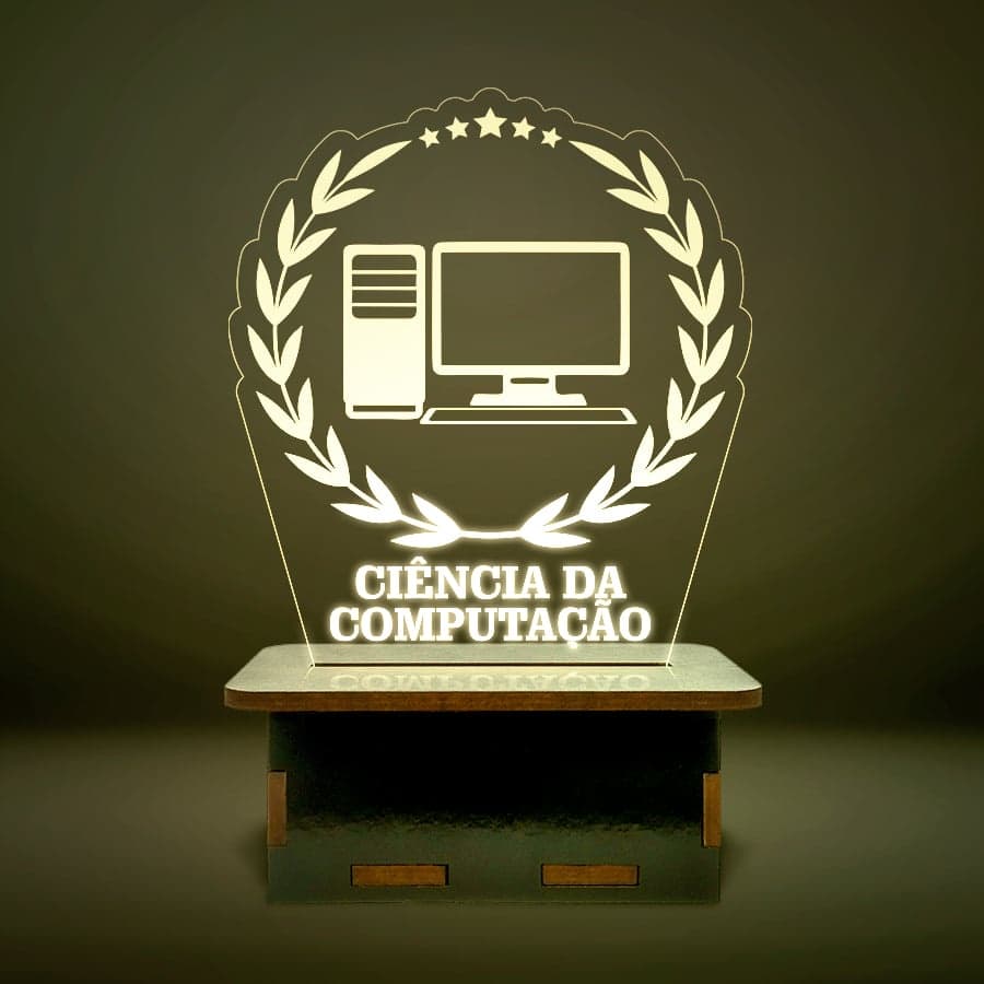 Mini Luminária Cursos - Ciência da Computação
