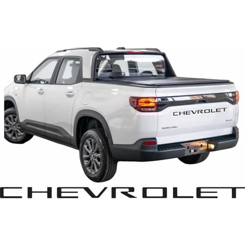 Adesivos Faixa Traseira Chevrolet Montana 2022/2023 Preto