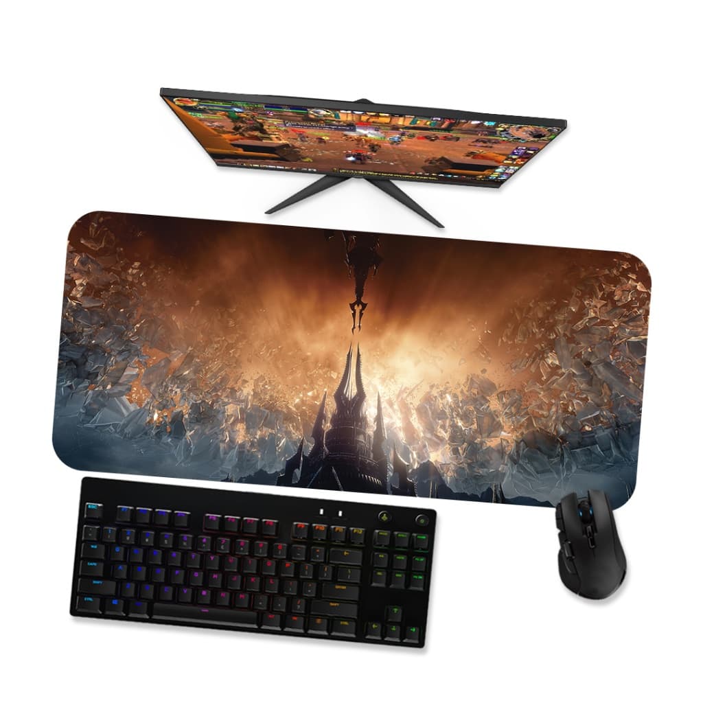 Mouse Pad Gamer Grande  WoW Shadowlands Shattered 1  90x40 80x40 60x40 70x30 45x40
