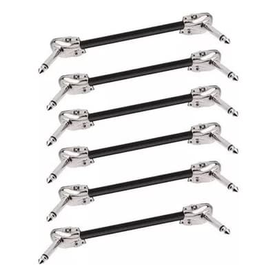 KIT 5 CABO 10CM E 1 DE 30 CM P10 X P10 PEDAL PEDALEIRA 90º L