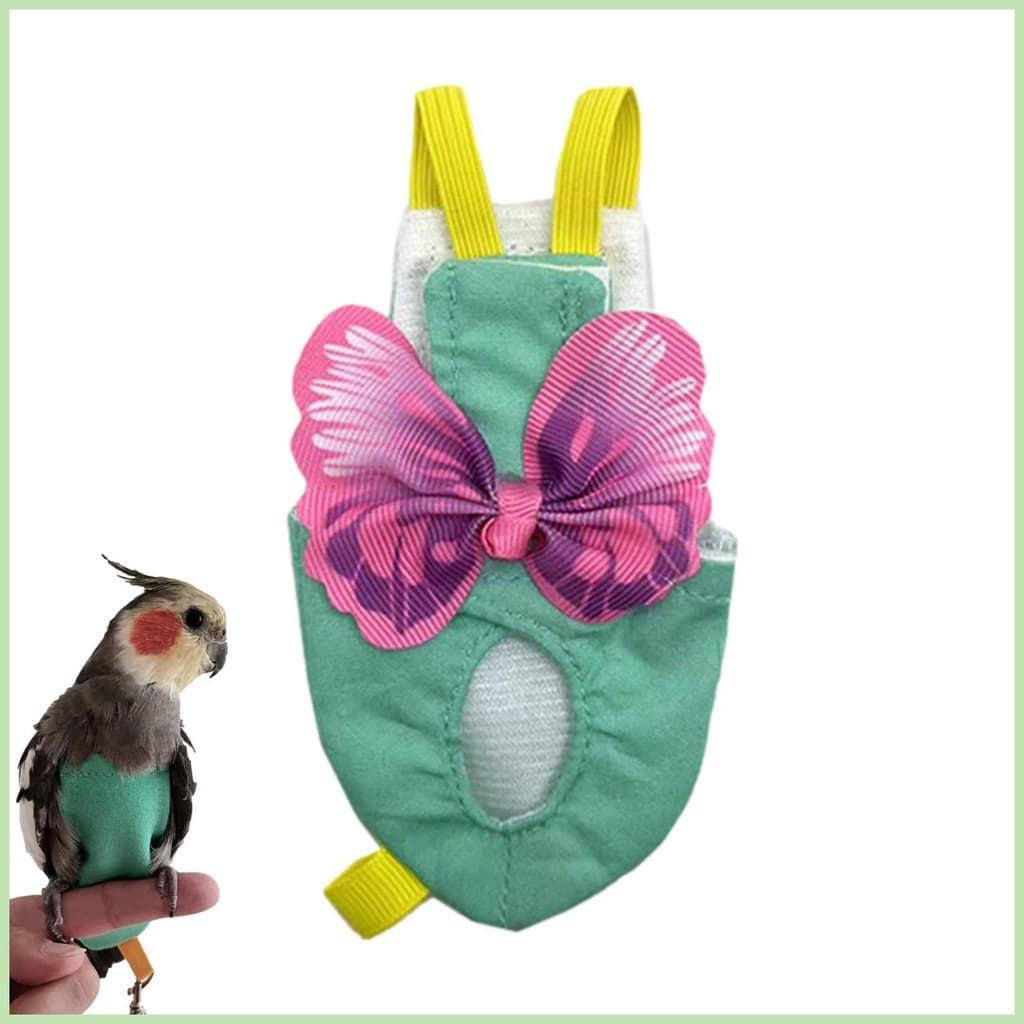 Trela De Pássaros Moda E Fraldas Macias Para Suíte De Vôo Calças De Pombos Roupas De Papagaio Pequenos Médios kagli1br