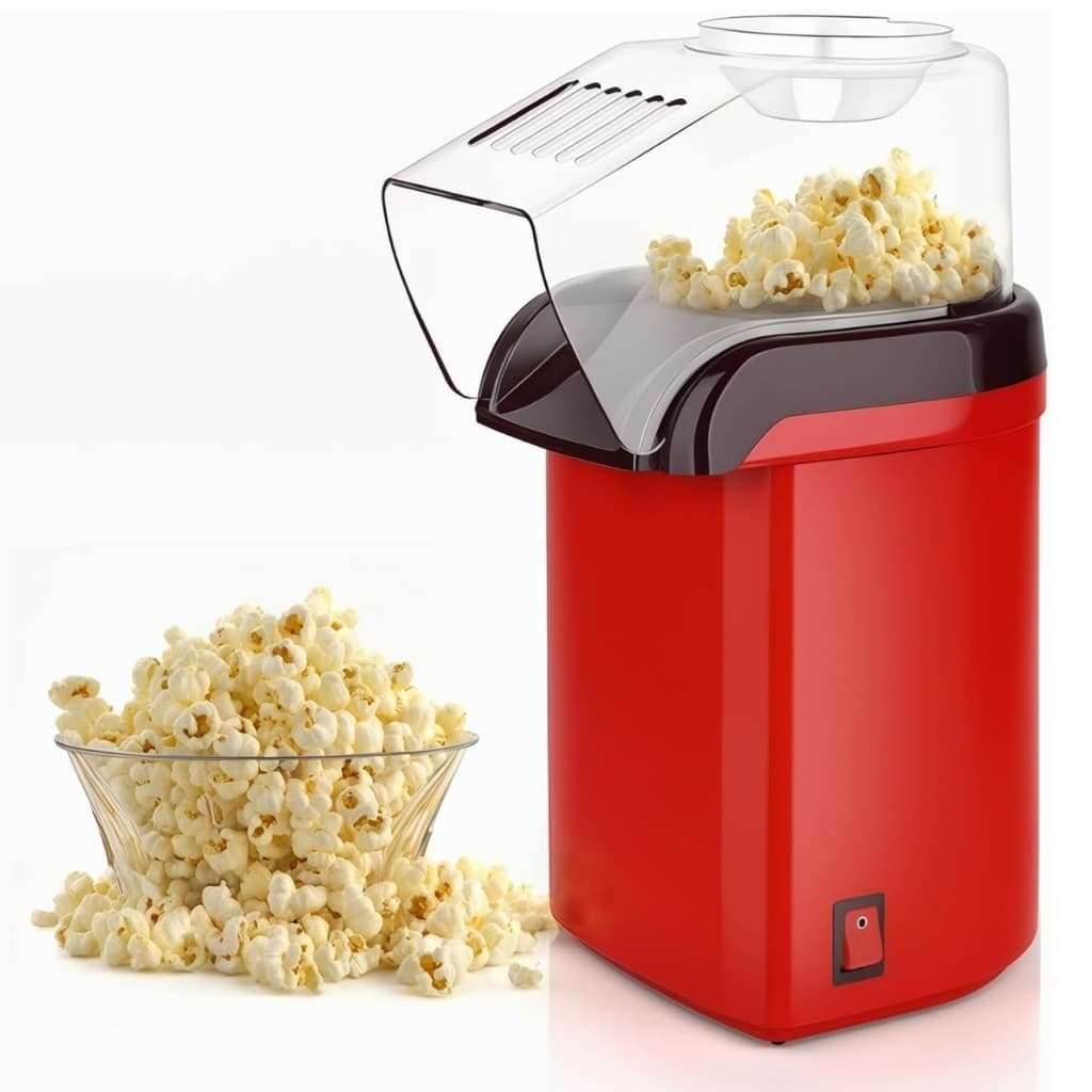 Pipoqueira Elétrica Máquina de Fazer Pipoca Sem Óleo 110V Potência 1200W Apenas 3 Minutos! OI-8003A