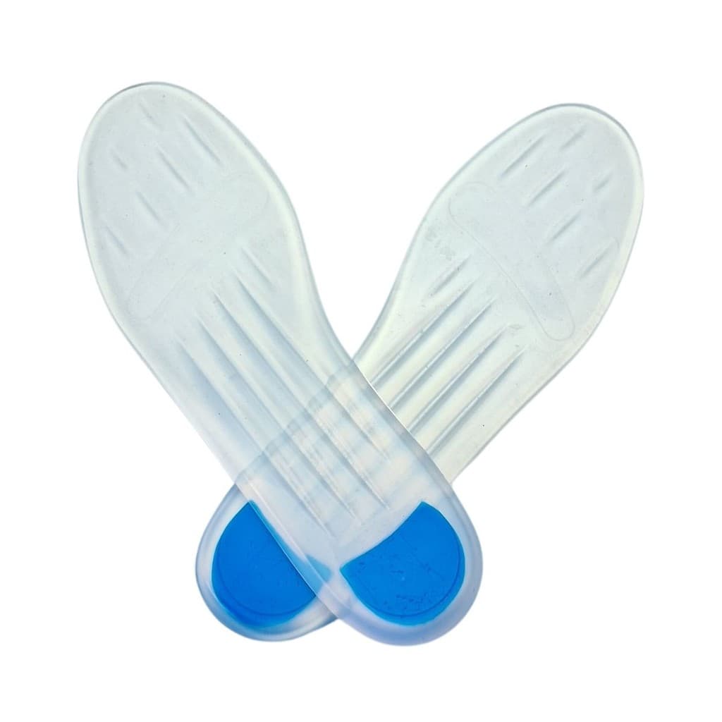 Palmilha de Silicone Ortopédica Com Ponto Azul Anti Impacto