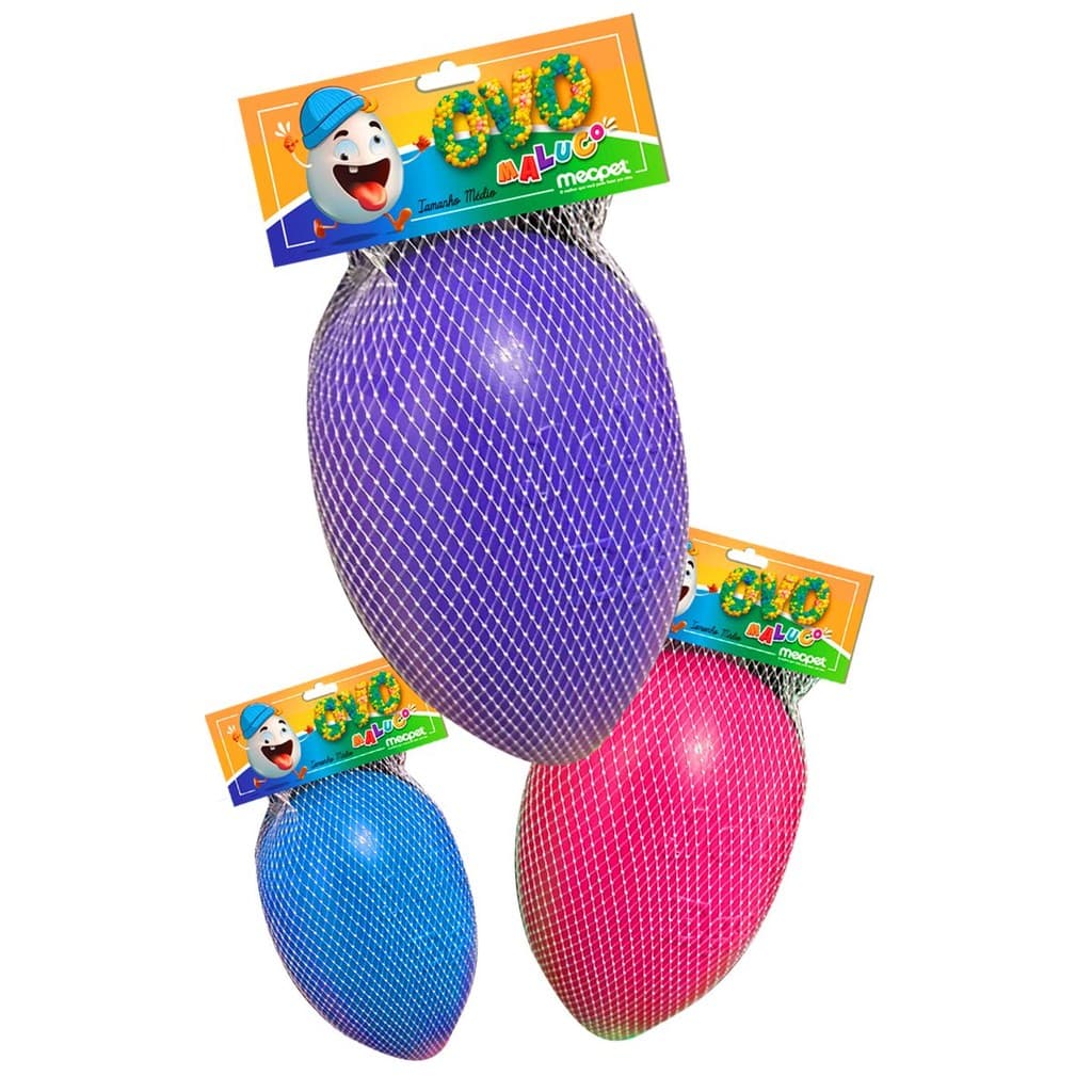 Brinquedo Mordedor para Cachorro Ovo Maluco Pet Interativo Resistente Antiestresse