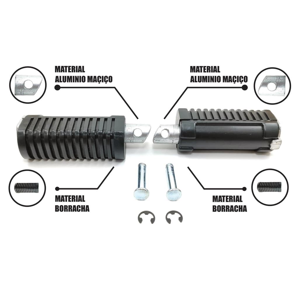 Par Pedaleira Traseira Honda Nxr 150 160 Bros Xre 190 Xr 250 Tornado Nx 400 Falcon Xre 300