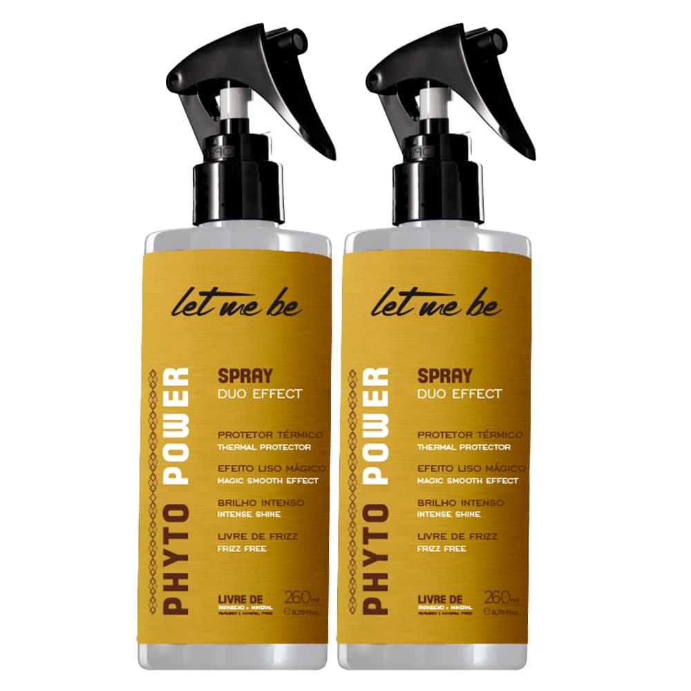 Kit 02 Spray Térmico Phyto Power Duo Effect Let Me Be 260ml