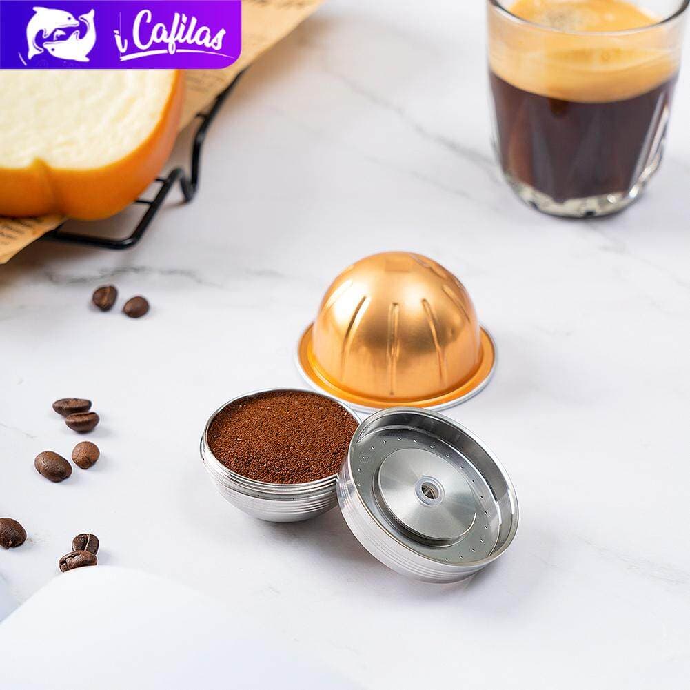 i Cafilas NVCG7 Recarga Cápsula De Café Em Aço Inoxidável 304 Para Nespresso Vertuo Next POP