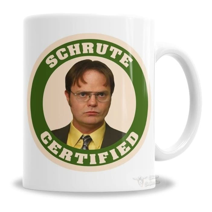 Caneca Porcelana The Office Dwight Schrute Certified 325ml - Presente Personalizado