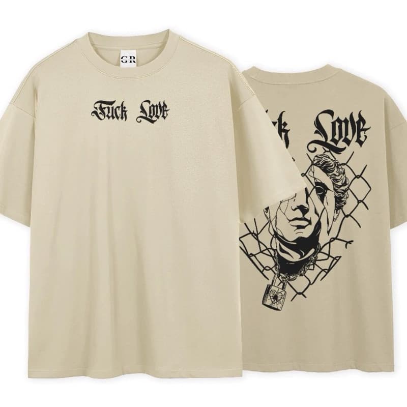 Camiseta Camisa Fuck Love Streetwear Grades Style StreetWear