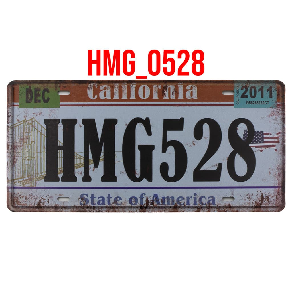 QUADRO PLACA DECORATIVA METAL CALIFORNIA ESTADOS UNIDOS EUA