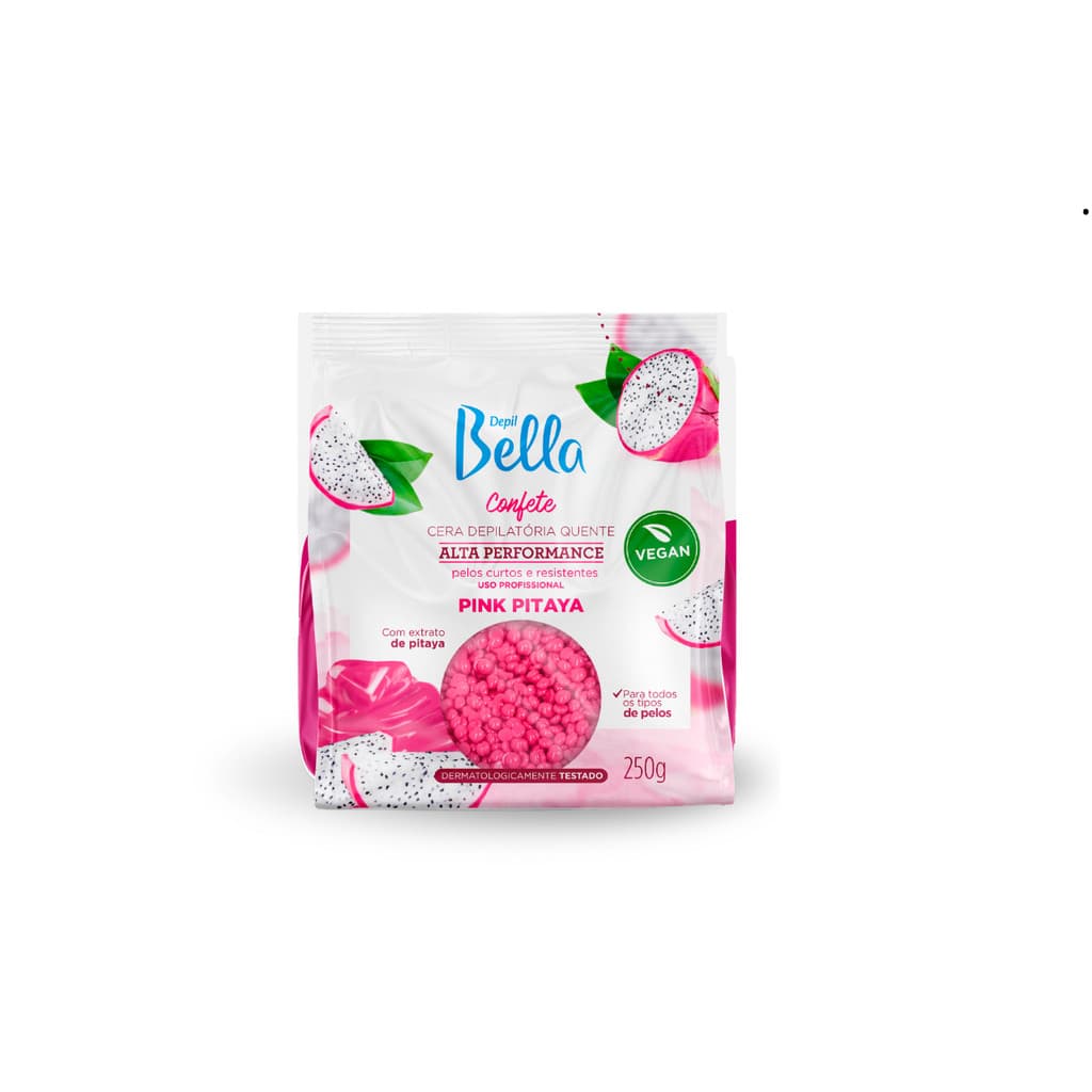 Cera Depil Bella Confete Pink Pitaya 250g