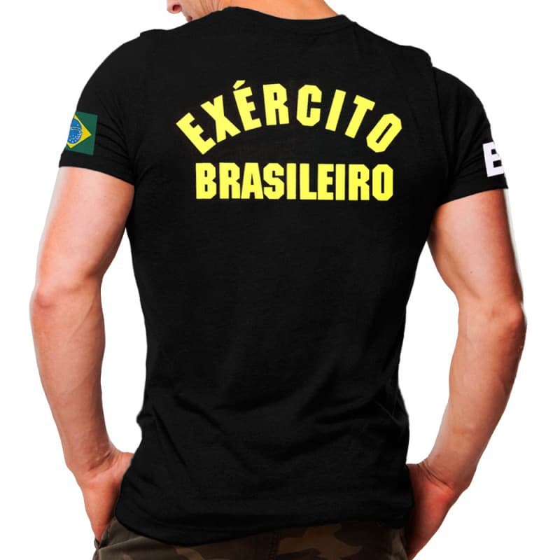 Camiseta Militar Estampada Exército Brasileiro
