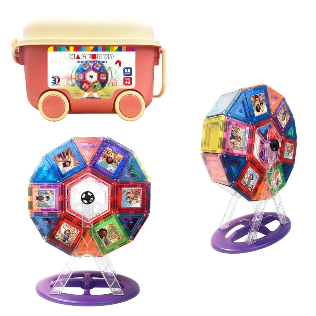 BRINQUEDO BLOCOS MAGNÉTICOS INFANTIL MAGFORMA RODA GIGANTE