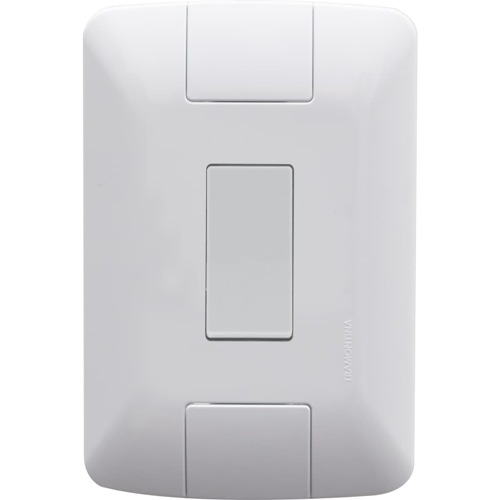 Conjunto Interruptor Simples 6A 250V Branco Aria Tramontina