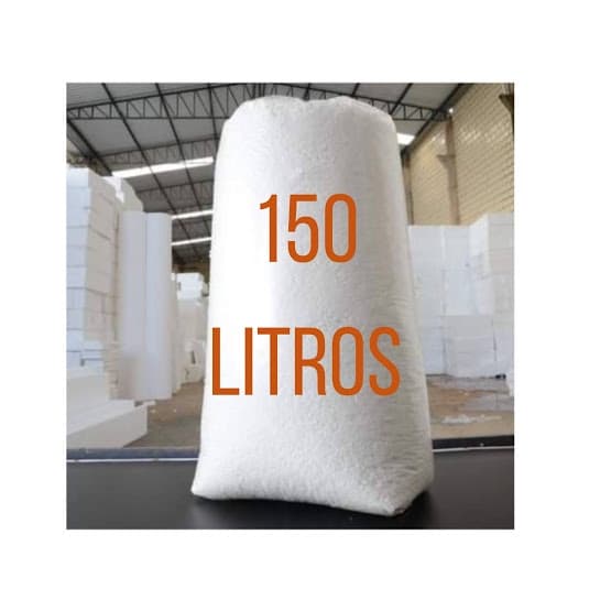 Flocos  Isopor 150 Litros Para Enchimento de Pufes e Almofadas