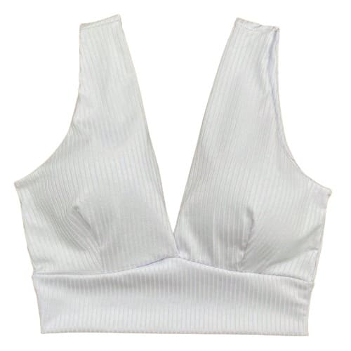 Top Cropped Cavado Canelado Moda
