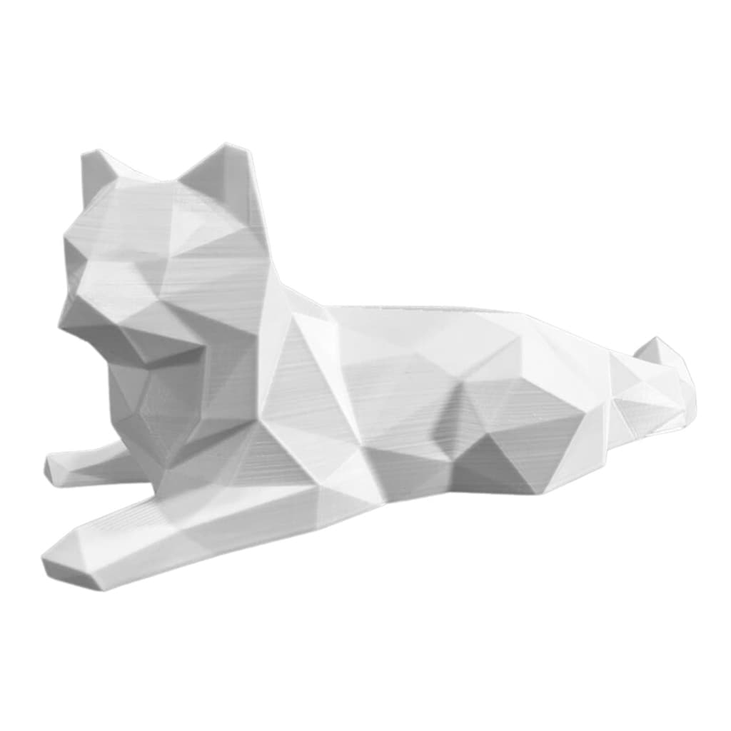 Estátua Decorativo Lobo Escultura Geométrica  decoração escultura decorar casa sala presente