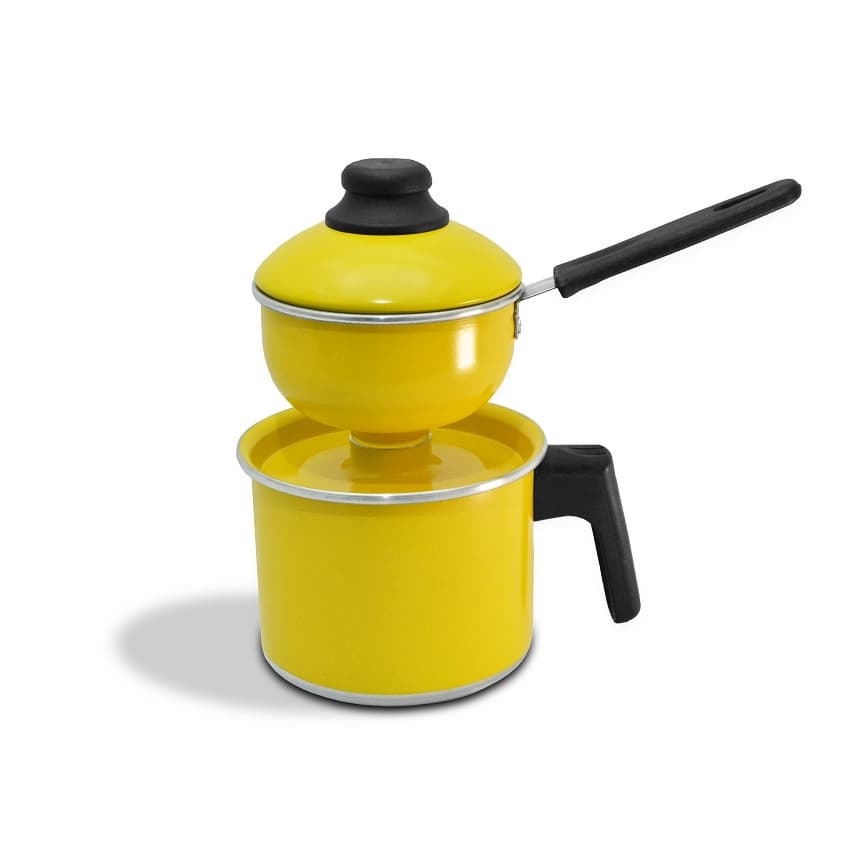 Cuscuzeiro Individual e Cozi Vapore Amarelo