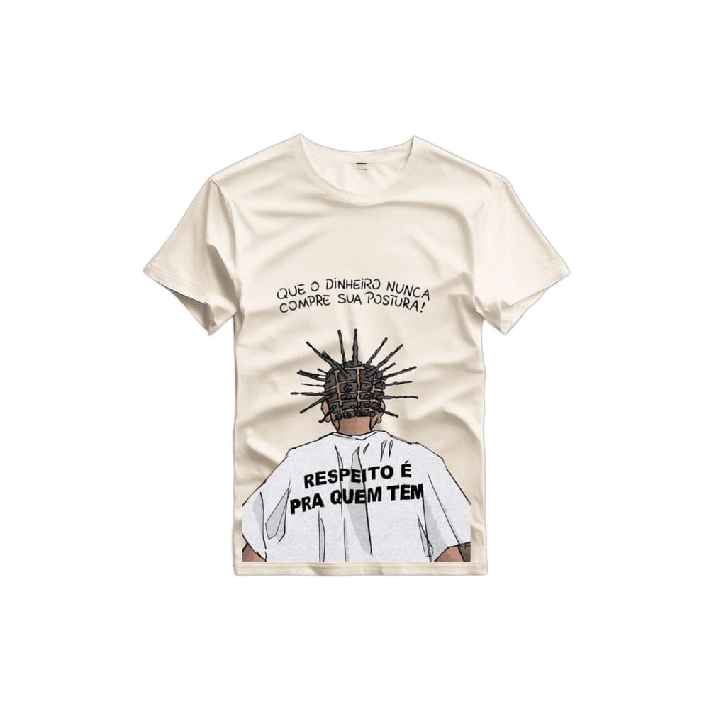 Camiseta Rap Nacional Sabotage Estampa Frente Camiseta algodão Fio 30.1