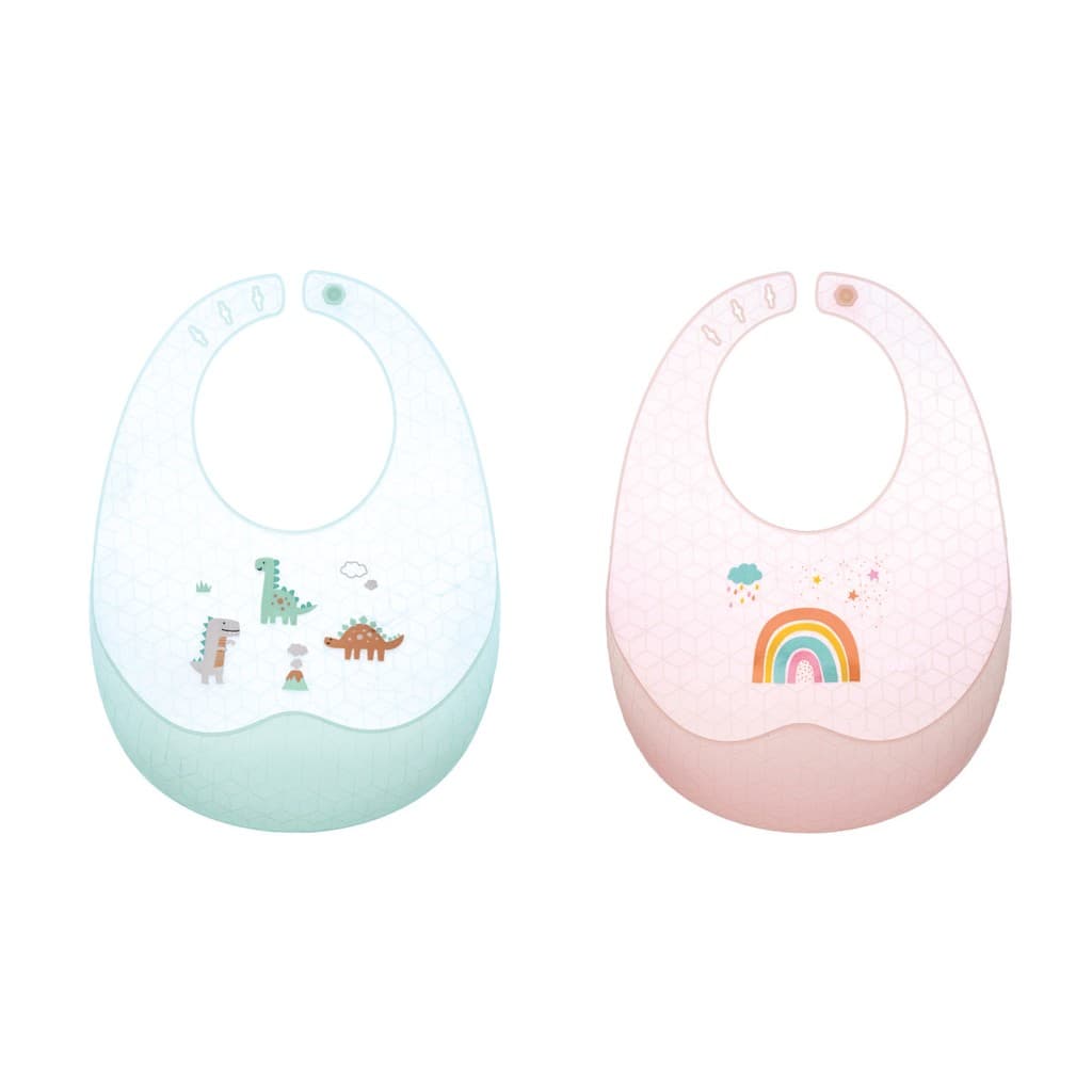 BABADORES BUBA DE SILICONE COM PEGA MIGALHAS E ESTOJO