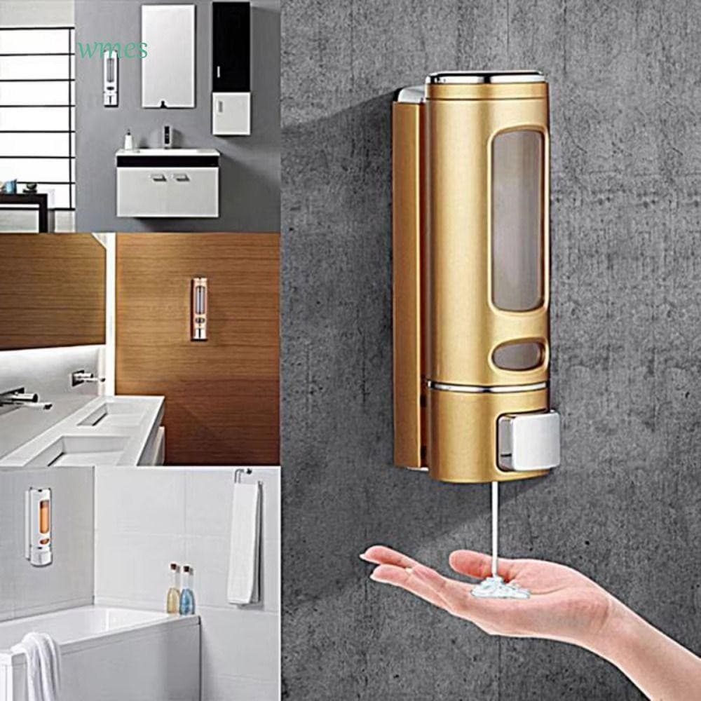 Dispensador De Sabonete Líquido WMES1 , Desinfetante Para As Mãos Com Janela Visível De 400ml , Sem Perfurações