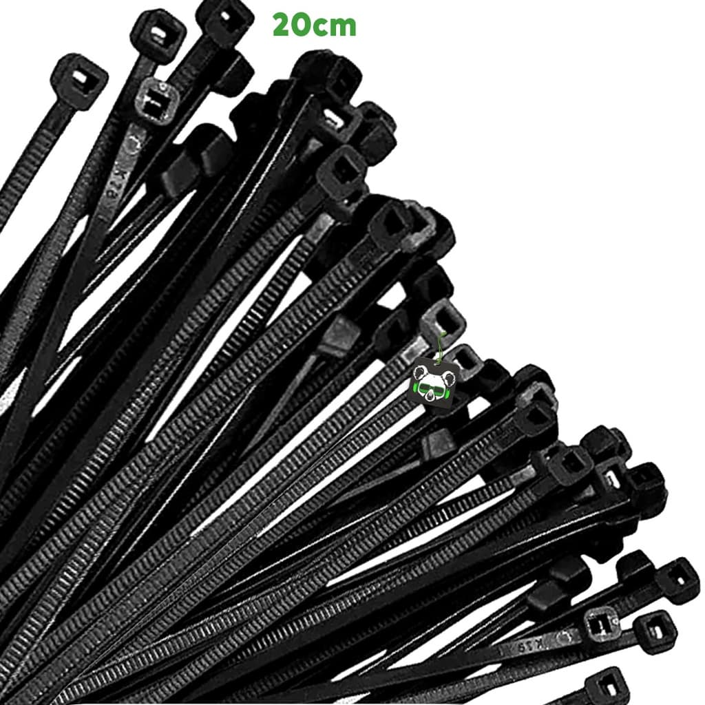 200 uni. Cinta Abraçadeira Enforca Gato Nylon 20cmX3,6mm