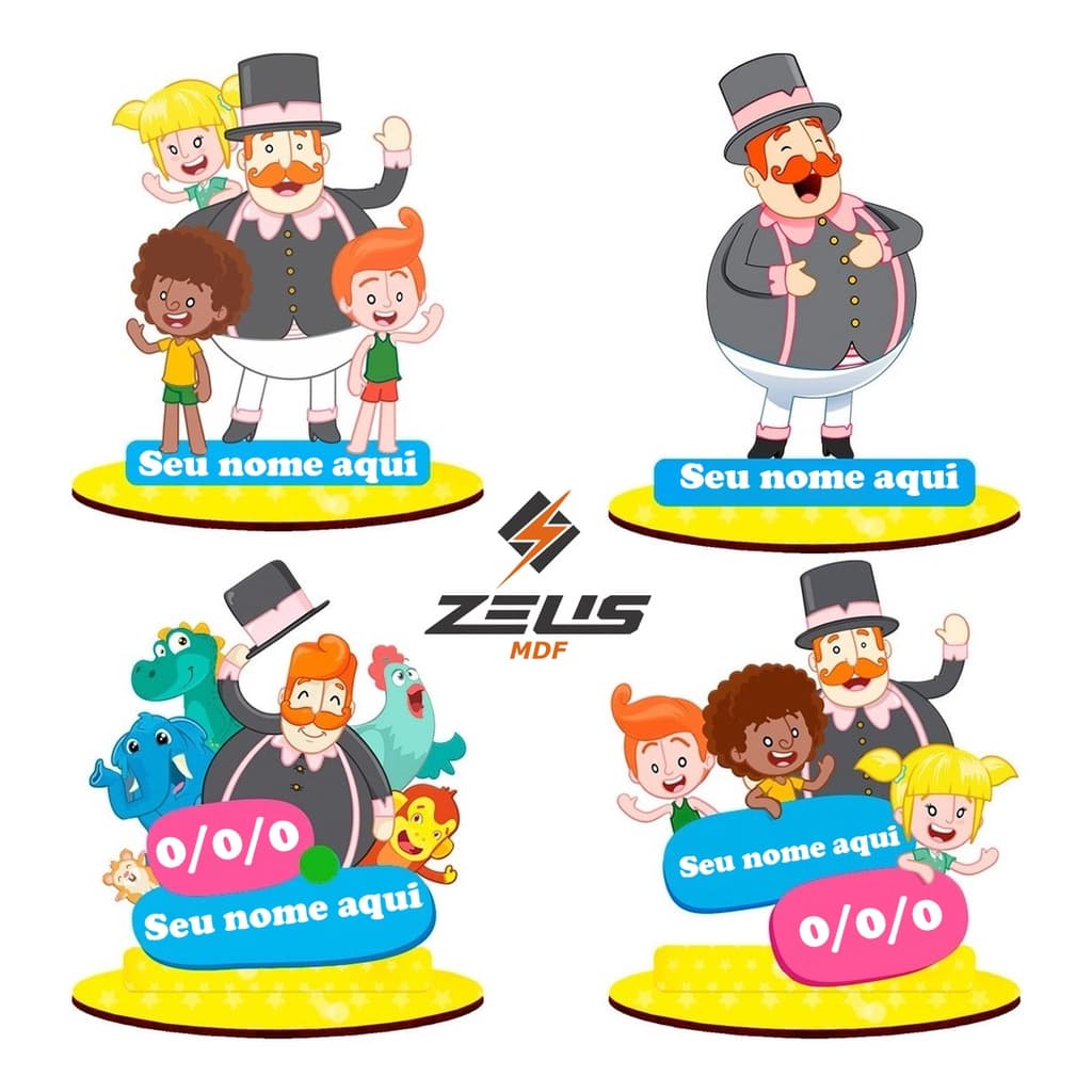 Personalizado Centro de Mesa Mundo Bita Decoração infantil ideal para festa