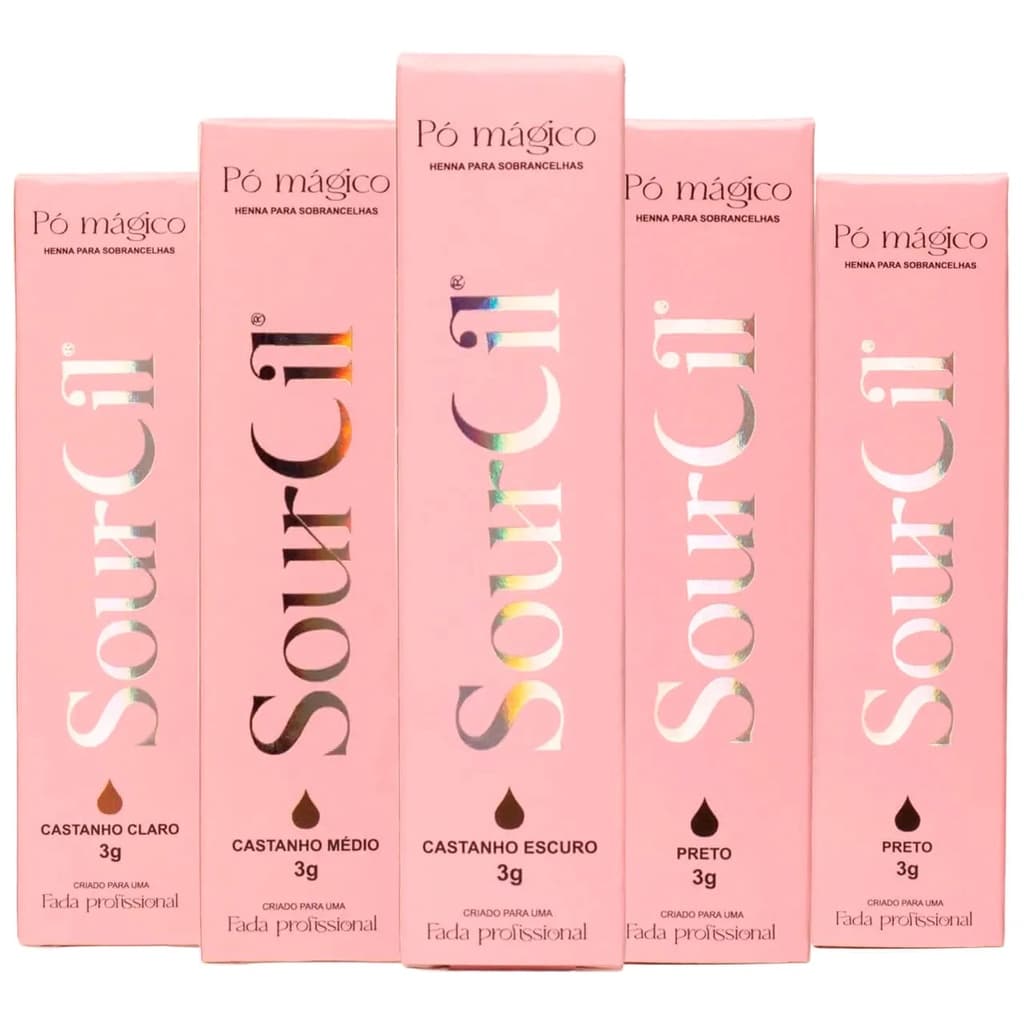 Henna Premium para Sobrancelhas Sourcil Pó Mágico 3g
