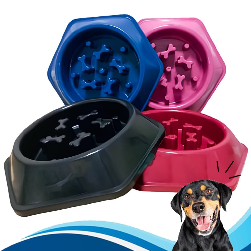Comedouro Educativo Lento para Cachorro Adestramento Cães Pet
