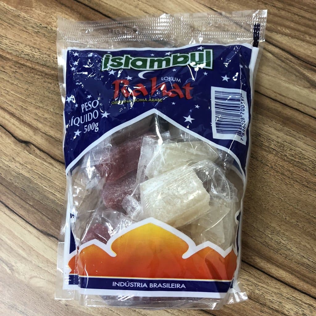 Goma Árabe MISTA (BRANCA E VERMELHA) Rahat Istambul 500g