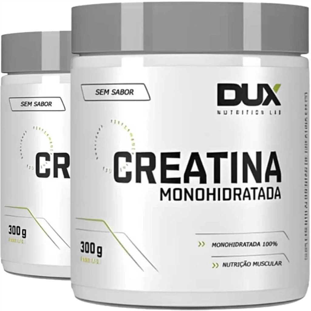 2x Creatina Mais Pura Zero Carbo Dux Nutrition 300g - Creatina Monohidratada Kit 2 Unid