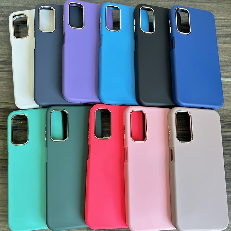 Capa de silicone premium para telefone com sensação de pelei Samsung A14 A13 A13 lite A10 A20 A30 A21s A20s A22 M32