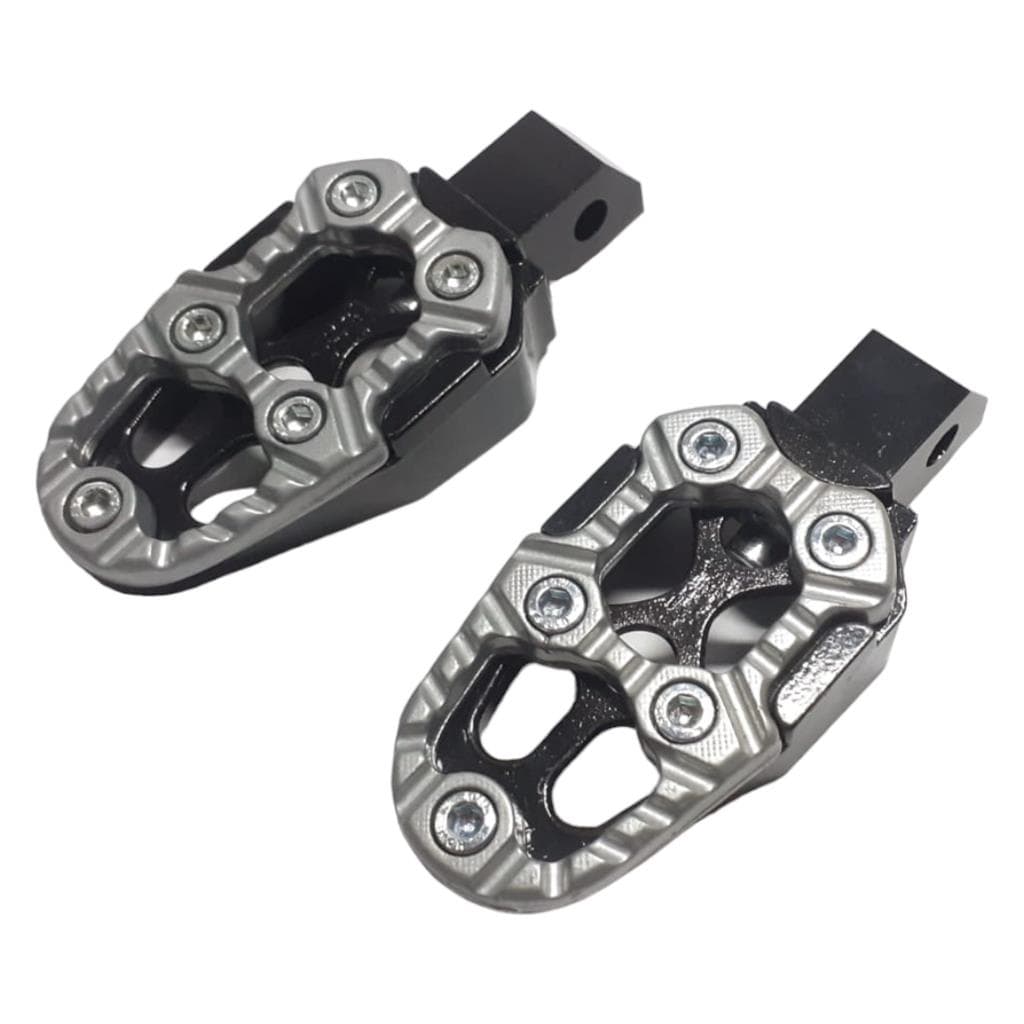 PEDALEIRA MOTO ESPORTIVA TITAN TAN 125 150 160 BIZ 100 110 125 POP 100 110 PRATA