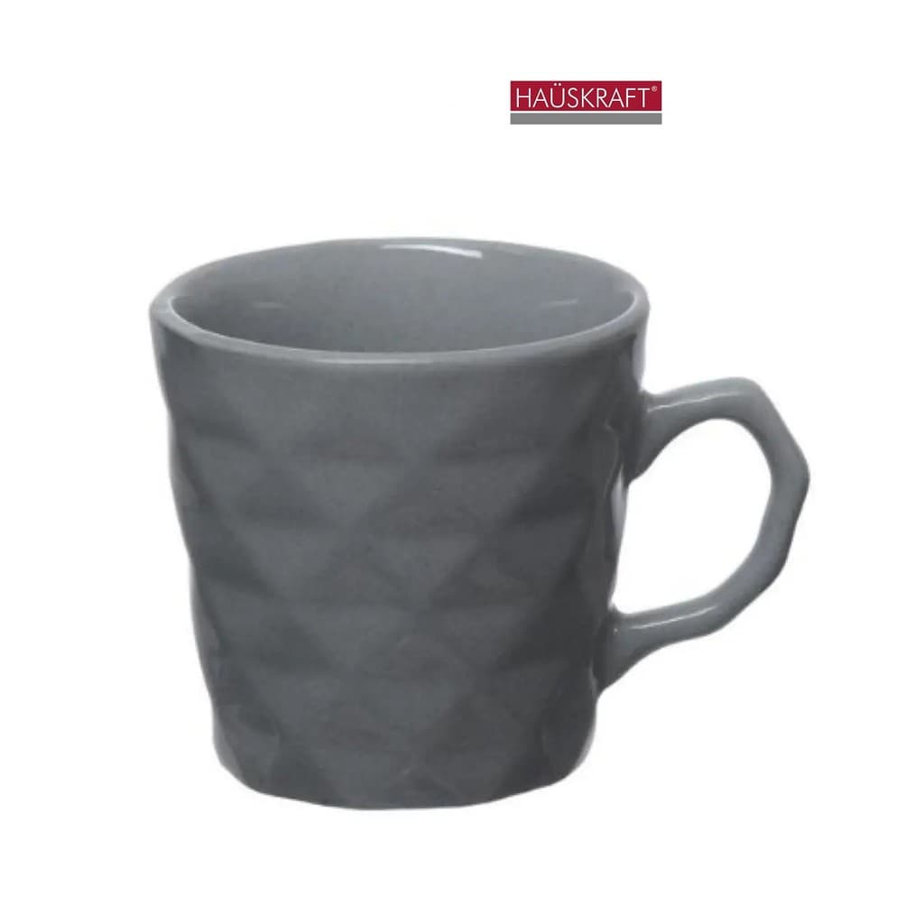 Caneca Cerâmica Drumy 220 ml Cinza - Hauskraft