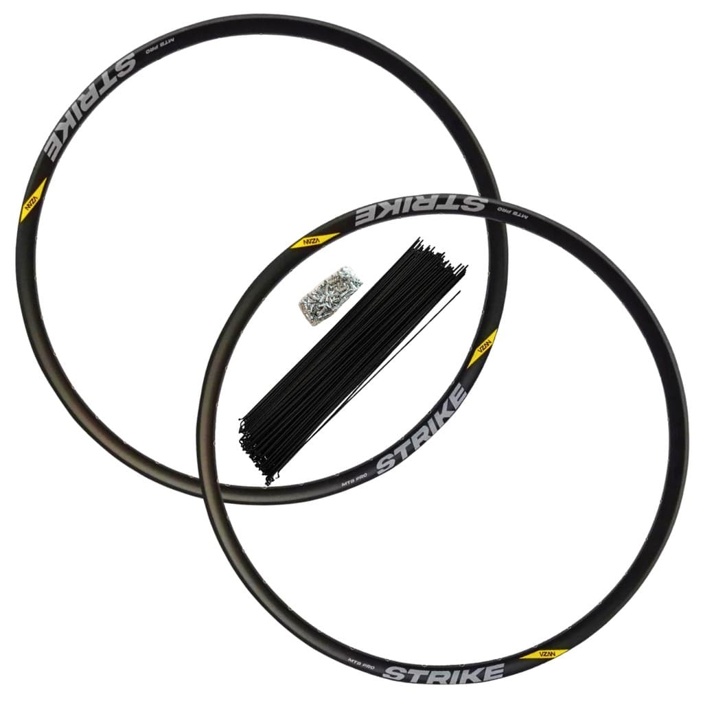 Kit Aro 29 Roda Vzan Strike Pro Tubeless Bike Mtb Com Raios E Niples