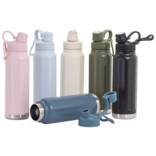 Garrafa Térmica Squeeze Água /Café /Chá Aço Inox e Trava Alça de mão Fácil de transportar   750ML/1000ML